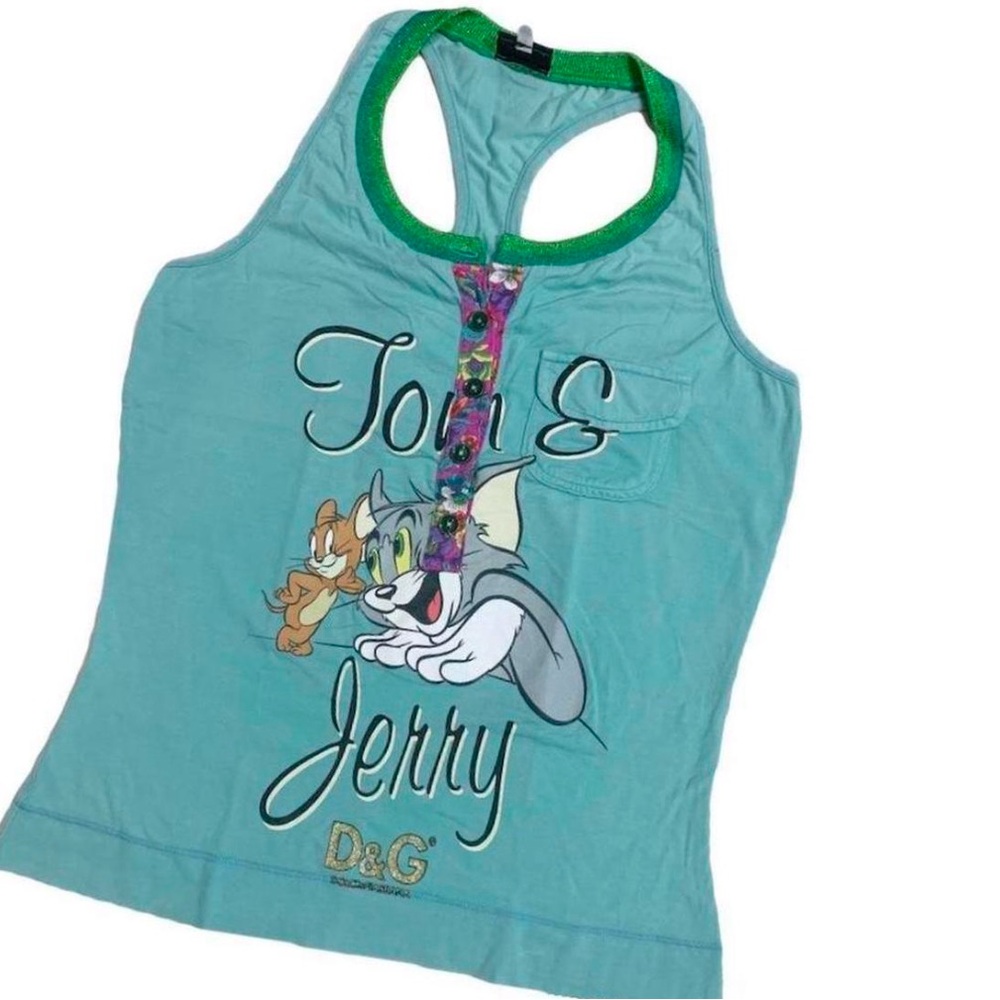 D&G Cartoon Graphic Tank Top